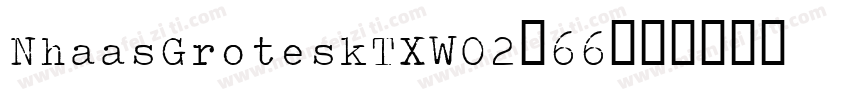 NhaasGroteskTXW02-66字体转换