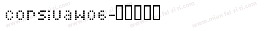 CorsivaW06字体转换