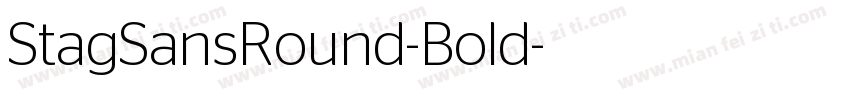 StagSansRound-Bold字体转换