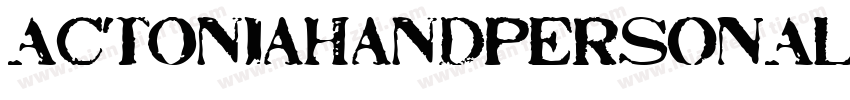 ActoniaHandPERSONALU字体转换
