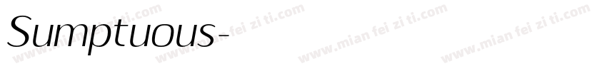 Sumptuous字体转换