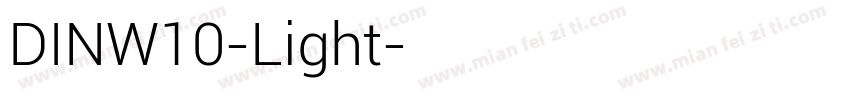 DINW10-Light字体转换