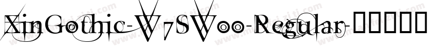 XinGothic-W7SW00-Regular字体转换
