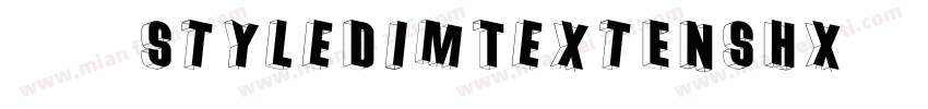 赫思StyleDimTextENSHX字体下载安字体转换