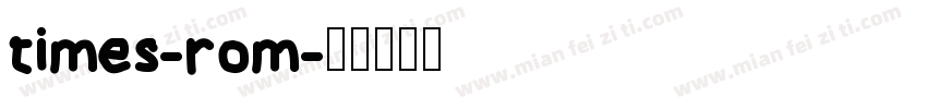 times-rom字体转换