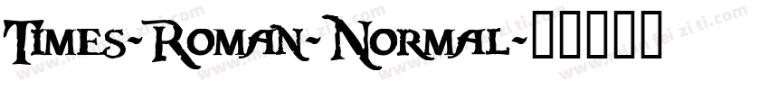 Times-Roman-Normal字体转换