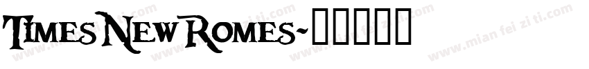TimesNewRomes字体转换