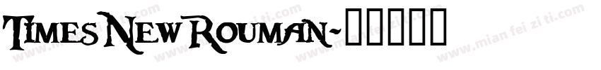 TimesNewRouman字体转换