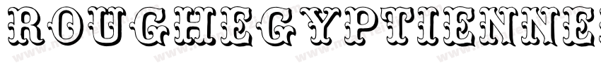 RoughEgyptienneLeftItalic字体转换