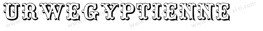 URWEgyptienne字体转换