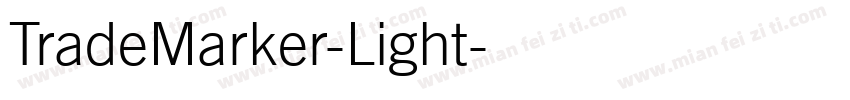 TradeMarker-Light字体转换