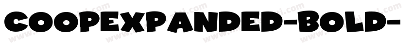 CoopExpanded-Bold字体转换
