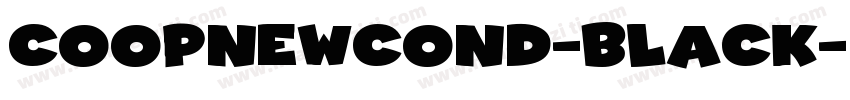 CoopNewCond-Black字体转换