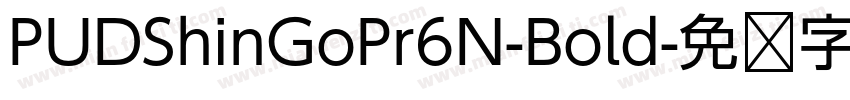 PUDShinGoPr6N-Bold字体转换