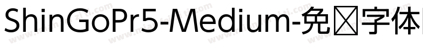ShinGoPr5-Medium字体转换