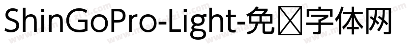 ShinGoPro-Light字体转换
