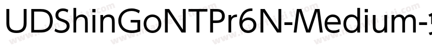 UDShinGoNTPr6N-Medium字体转换