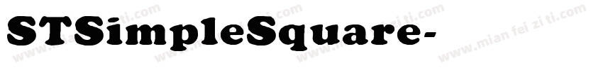 STSimpleSquare字体转换