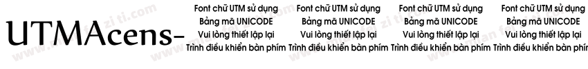 UTMAcens字体转换