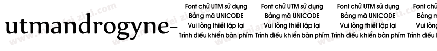 utmandrogyne字体转换