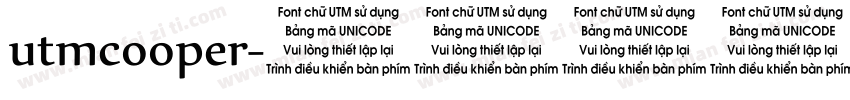utmcooper字体转换
