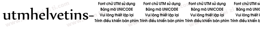 utmhelvetins字体转换