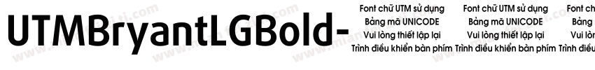 UTMBryantLGBold字体转换