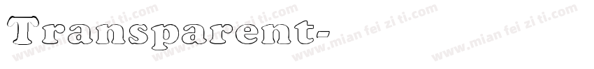 Transparent字体转换
