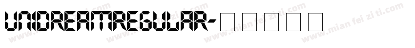 UniDreamRegular字体转换