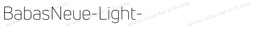 BabasNeue-Light字体转换