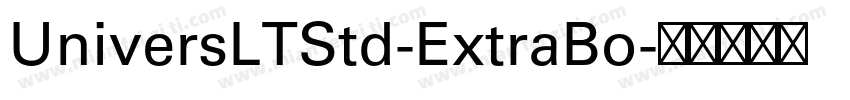 UniversLTStd-ExtraBo字体转换