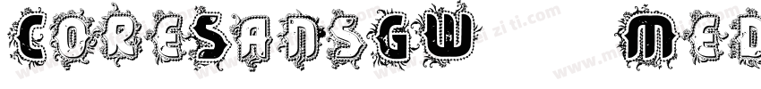 CoreSansGW03-55Mediu字体转换