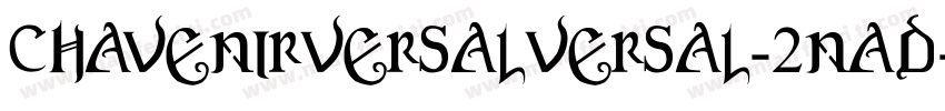 ChavenirVersalVersal-2nAd字体转换