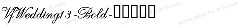 VfWedding13-Bold字体转换