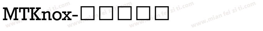 MTKnox字体转换