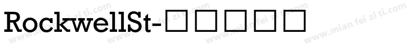 RockwellSt字体转换