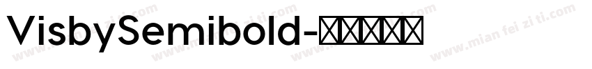VisbySemibold字体转换