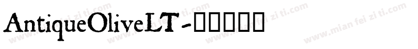 AntiqueOliveLT字体转换