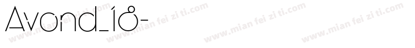 Avond_18字体转换