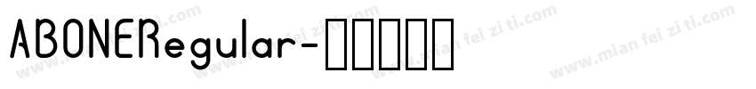 ABONERegular字体转换