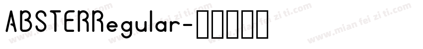 ABSTERRegular字体转换