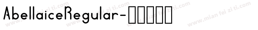 AbellaiceRegular字体转换