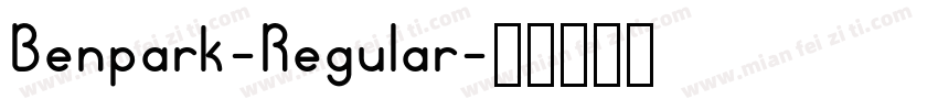Benpark-Regular字体转换
