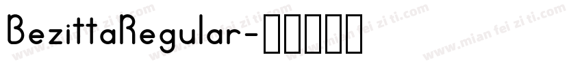 BezittaRegular字体转换