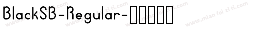 BlackSB-Regular字体转换