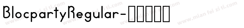 BlocpartyRegular字体转换