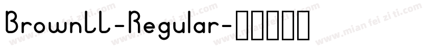 BrownLL-Regular字体转换