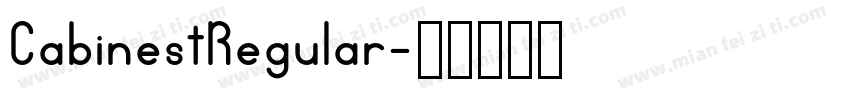CabinestRegular字体转换