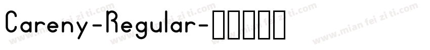 Careny-Regular字体转换