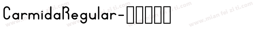 CarmidaRegular字体转换